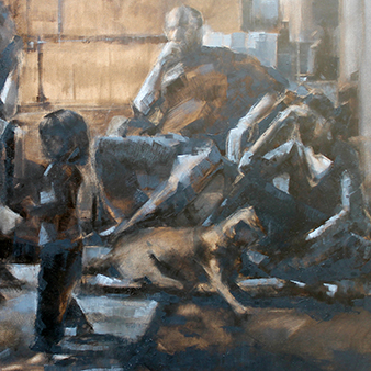 <b>Shabat at the kibutz, 2023</b> 100*80cm